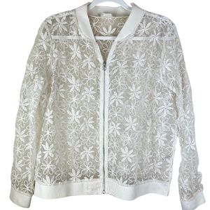 Stitch Floral Bomber